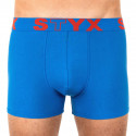 Pánske boxerky Styx športové gumové nadrozmerné modré (R967)