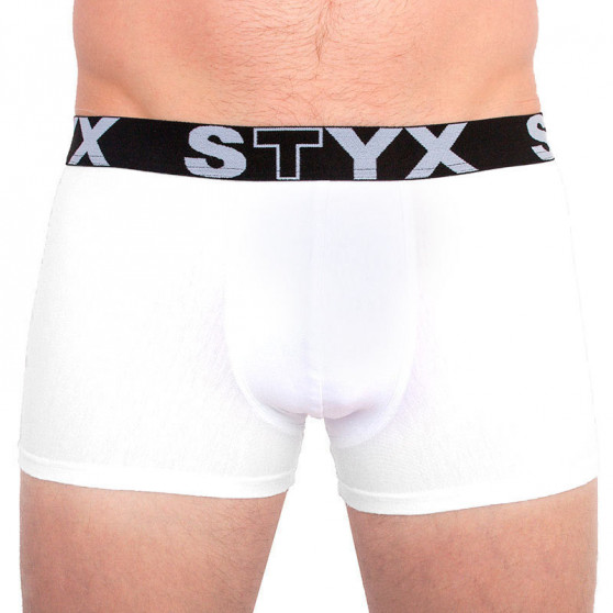 3PACK pánske boxerky Styx športová guma nadrozmerné biele (R10616161)