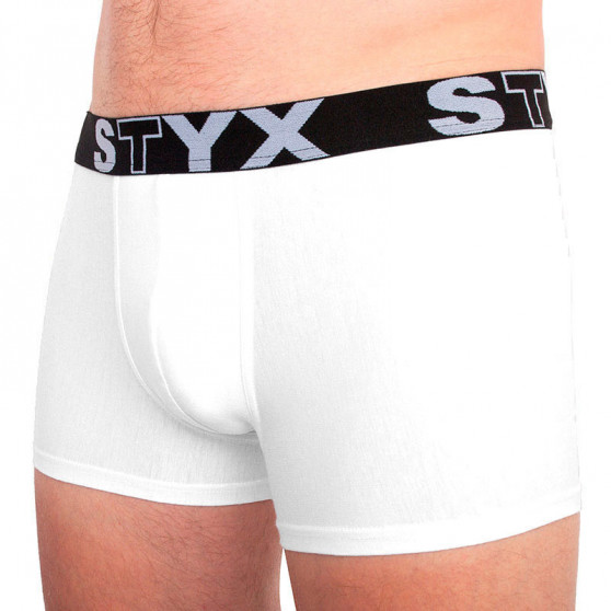 3PACK pánske boxerky Styx športová guma nadrozmerné biele (R10616161)