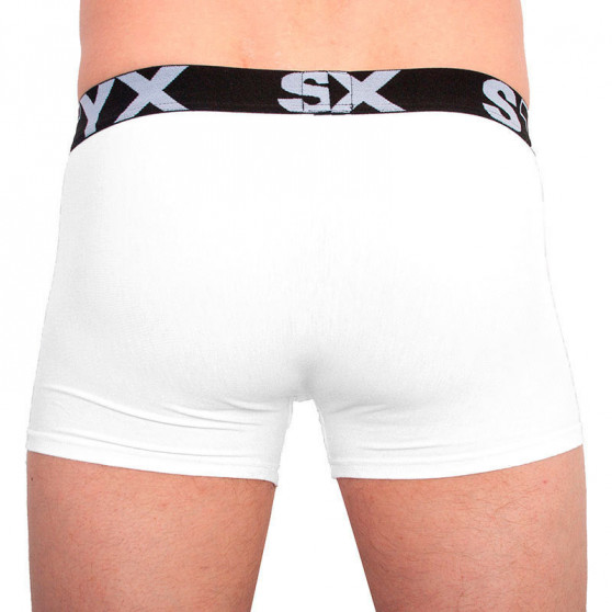 3PACK pánske boxerky Styx športová guma nadrozmerné biele (R10616161)