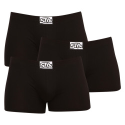 3PACK Pánske boxerky Styx klasická guma čierne (Q9606060)