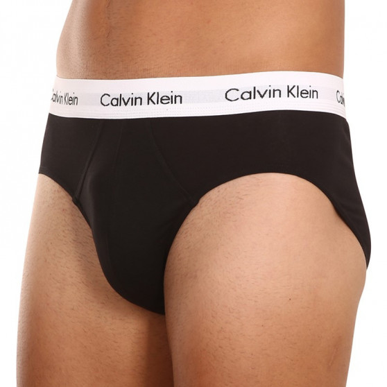 3PACK pánske slipy Calvin Klein čierne (U2661G-001)