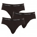 3PACK pánske slipy Calvin Klein čierne (U2661G-XWB)