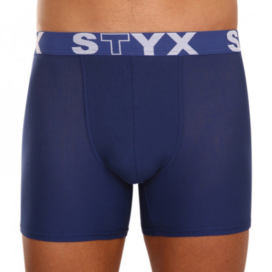 3PACK pánske boxerky Styx dlhé športová guma modré (U9676869)