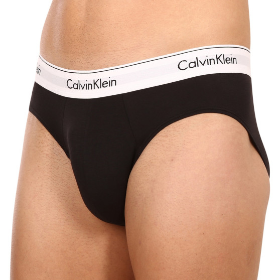 3PACK pánske slipy Calvin Klein čierne (NB2379A-001)