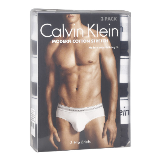 3PACK pánske slipy Calvin Klein čierne (NB2379A-001)