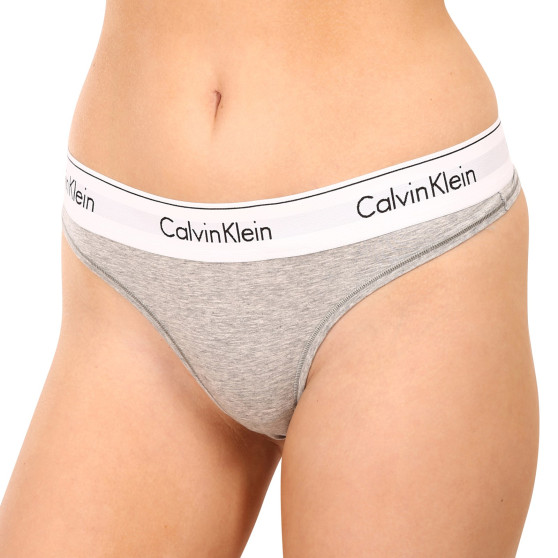 Dámske tangá Calvin Klein sivé (F3786E-020)