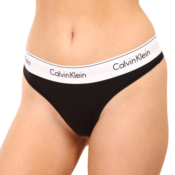 Dámske tangá Calvin Klein čierne (F3786E-001)