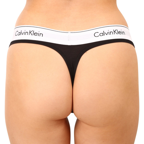 Dámske tangá Calvin Klein čierne (F3786E-001)