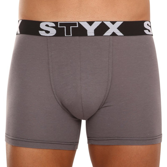 3PACK pánske boxerky Styx dlhé športová guma viacfarebné (3U10137)