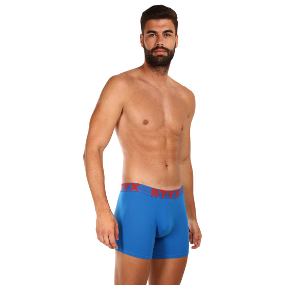 3PACK pánske boxerky Styx dlhé športová guma viacfarebné (3U10137)