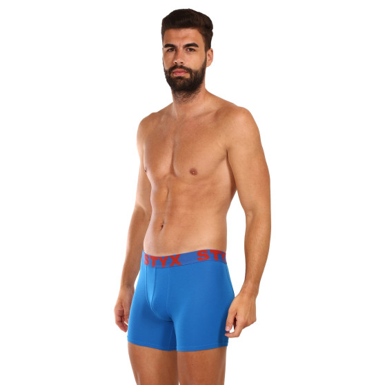 3PACK pánske boxerky Styx dlhé športová guma viacfarebné (3U10137)