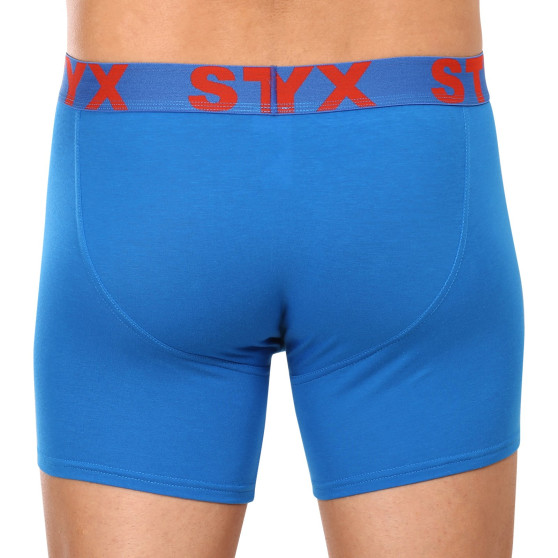 3PACK pánske boxerky Styx dlhé športová guma viacfarebné (3U10137)