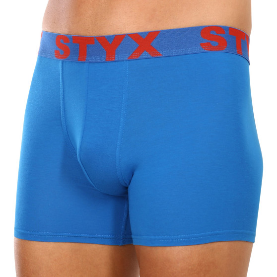 3PACK pánske boxerky Styx dlhé športová guma viacfarebné (3U10137)