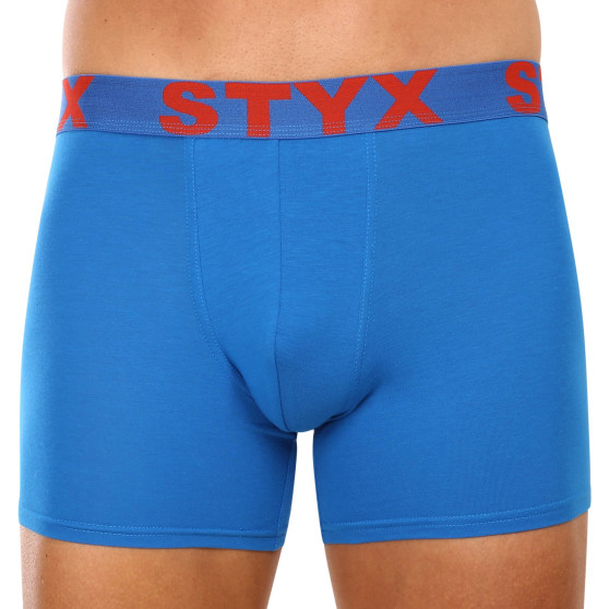 3PACK pánske boxerky Styx dlhé športová guma viacfarebné (3U10137)