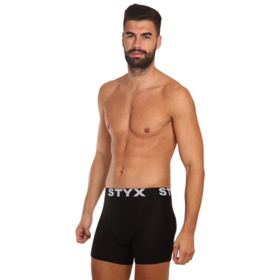 5PACK pánske boxerky Styx sport guma čierne (5G960)