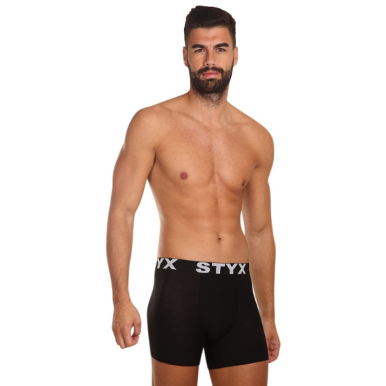 5PACK pánske boxerky Styx sport guma čierne (5G960)