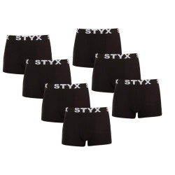 7PACK pánske boxerky Styx sport guma čierne (7G960)