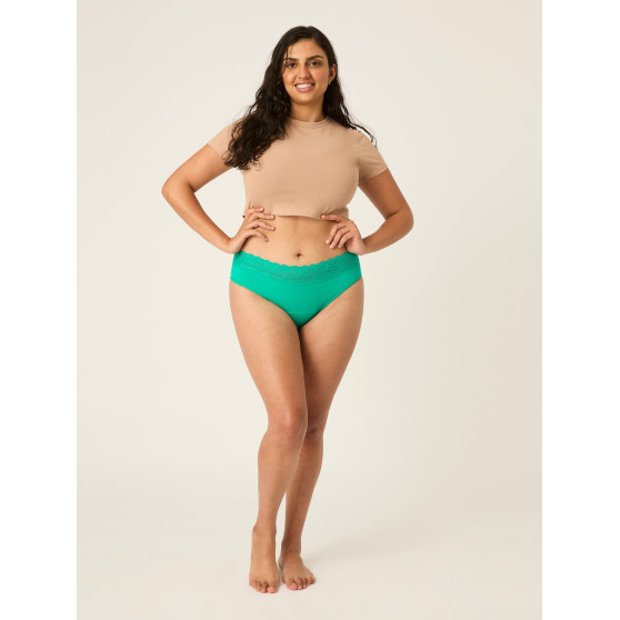 Menštruačné nohavičky Modibodi Sensual Hi-Waist Bikini Moderate-Heavy Jade (MODI4038J)