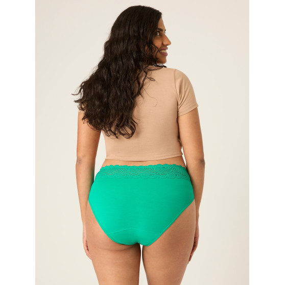 Menštruačné nohavičky Modibodi Sensual Hi-Waist Bikini Moderate-Heavy Jade (MODI4038J)