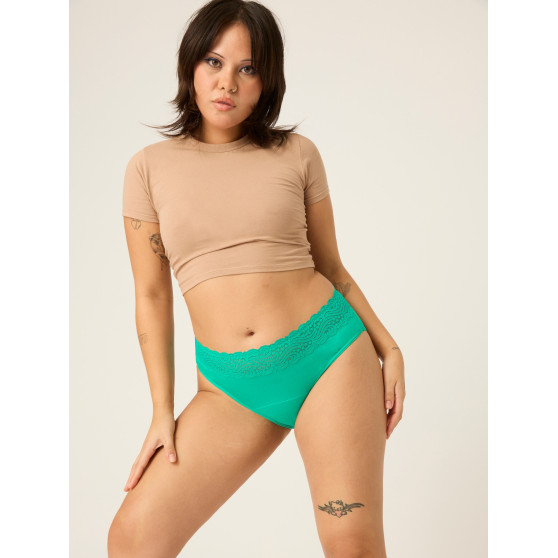 Menštruačné nohavičky Modibodi Sensual Hi-Waist Bikini Moderate-Heavy Jade (MODI4038J)