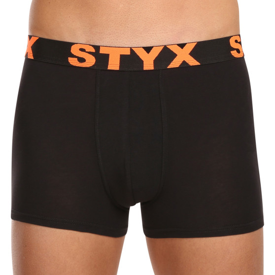 10PACK pánske boxerky Styx sport guma čierne (10G9601)