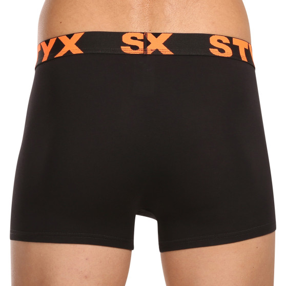 10PACK pánske boxerky Styx sport guma čierne (10G9601)