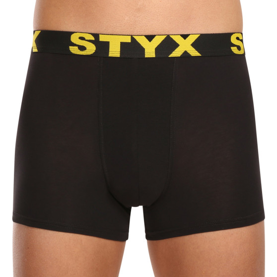 10PACK pánske boxerky Styx sport guma čierne (10G9601)