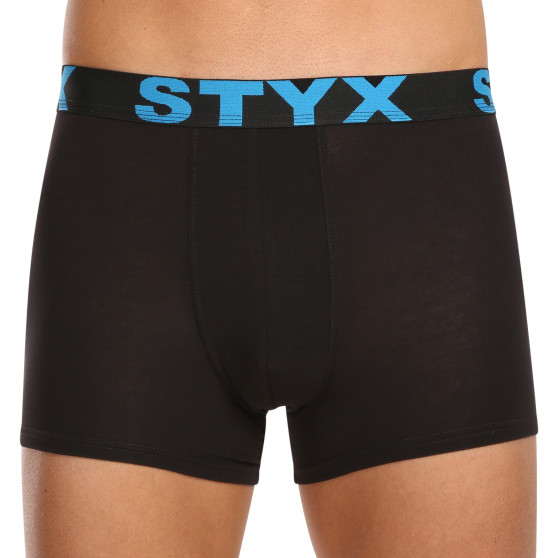 10PACK pánske boxerky Styx sport guma čierne (10G9601)