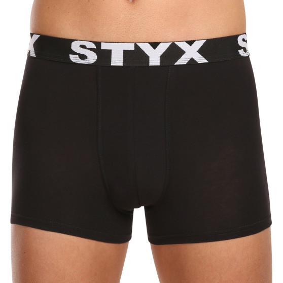 10PACK pánske boxerky Styx sport guma čierne (10G9601)