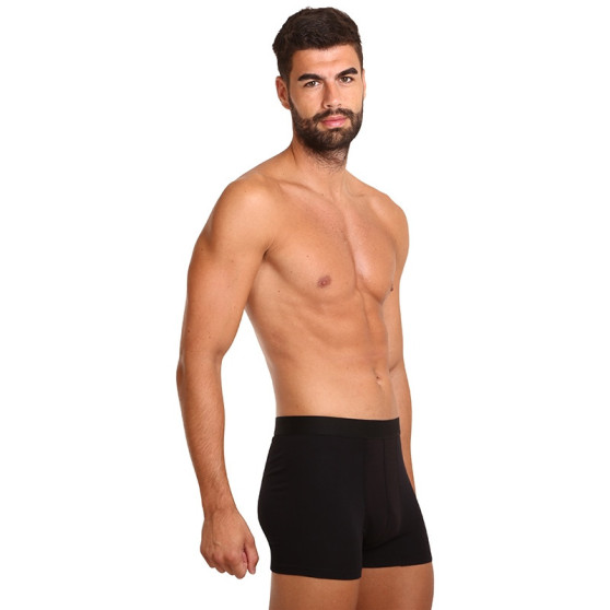 7PACK pánske boxerky Nedeto čierne (7NB001)