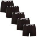 5PACK pánske boxerky Styx dlhé športová guma viacfarebné (U96161626567)