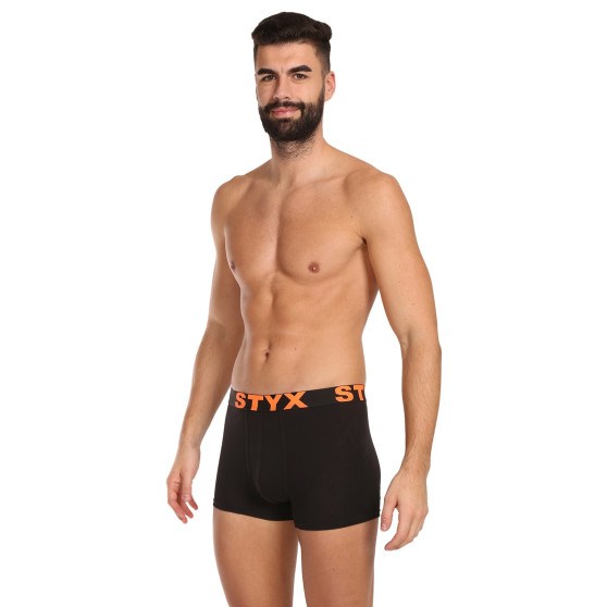 5PACK pánske boxerky Styx sport guma čierne (5G960)