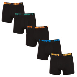 5PACK pánske boxerky Nedeto čierne (5NB003)