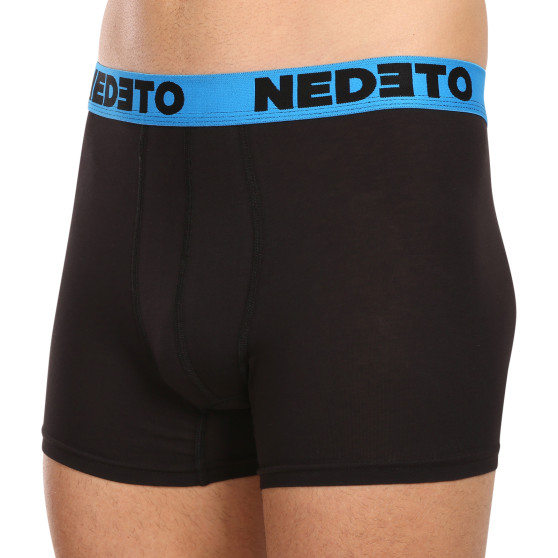 3PACK pánske boxerky Nedeto čierne (3NB002)