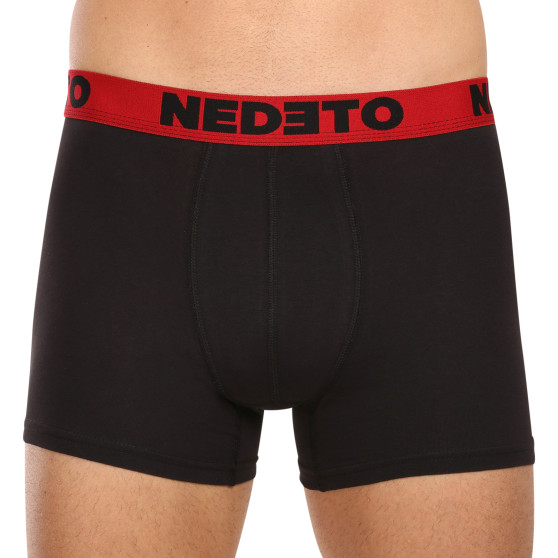 3PACK pánske boxerky Nedeto čierne (3NB002)