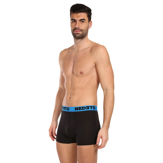 3PACK pánske boxerky Nedeto čierne (3NB002)