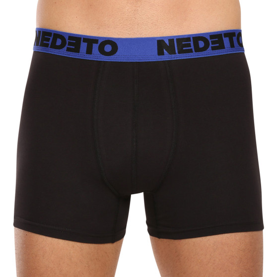 7PACK pánske boxerky Nedeto čierne (7NB002b)