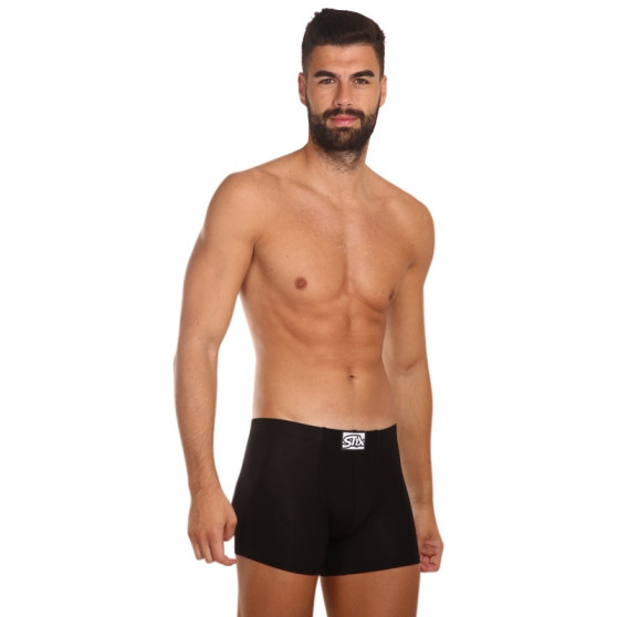 3PACK Pánske boxerky Styx dlhé klasické guma čierne (F9606060)