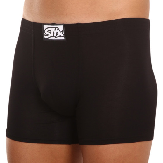 3PACK Pánske boxerky Styx dlhé klasické guma čierne (F9606060)