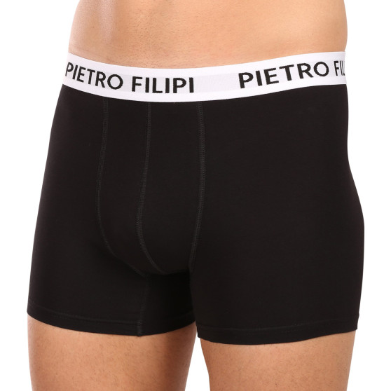 3PACK pánske boxerky Pietro Filipi čierne (3BCL003)