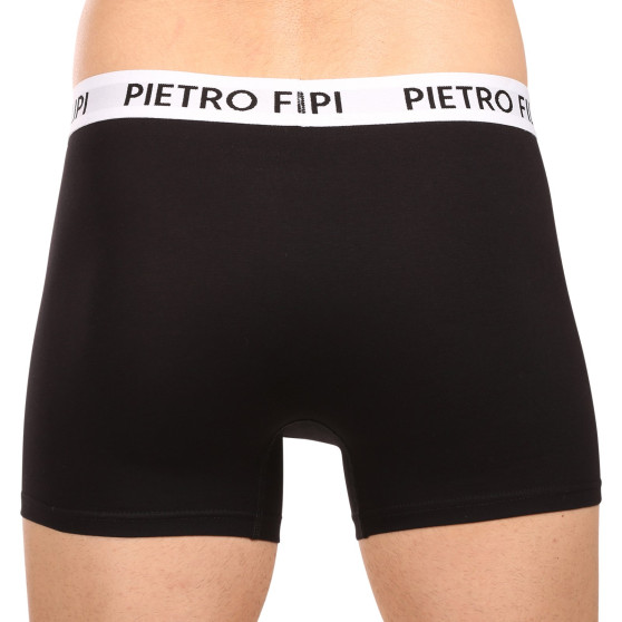 3PACK pánske boxerky Pietro Filipi čierne (3BCL003)