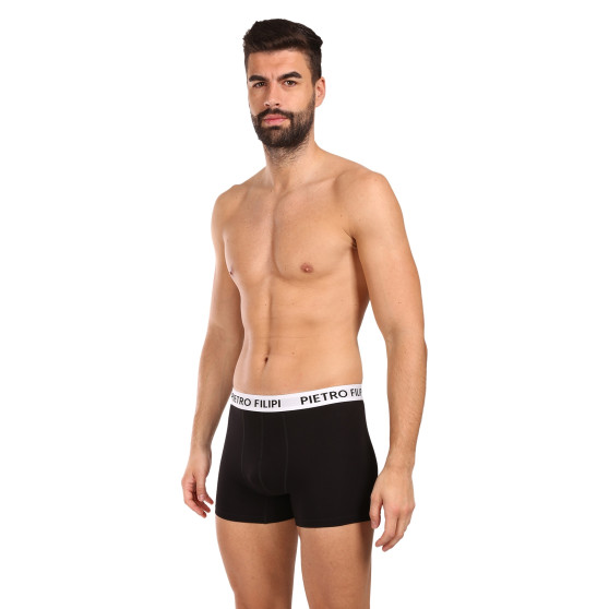 3PACK pánske boxerky Pietro Filipi čierne (3BCL003)