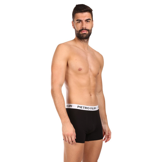 3PACK pánske boxerky Pietro Filipi čierne (3BCL003)