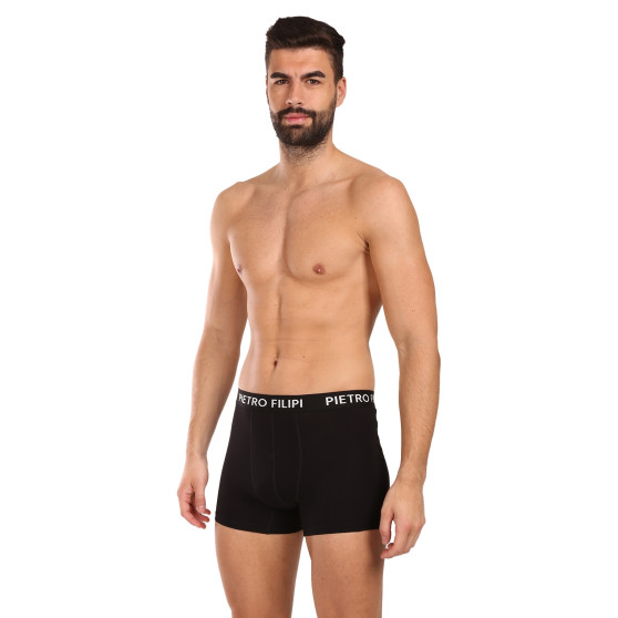 3PACK pánske boxerky Pietro Filipi čierne (3BCL004)