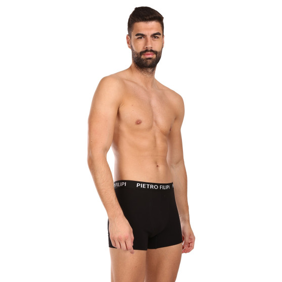 3PACK pánske boxerky Pietro Filipi čierne (3BCL004)