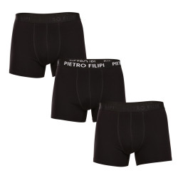 3PACK pánske boxerky Pietro Filipi čierne (3BCL005)