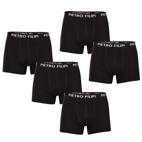 5PACK pánske boxerky Pietro Filipi čierne (5BCL002)