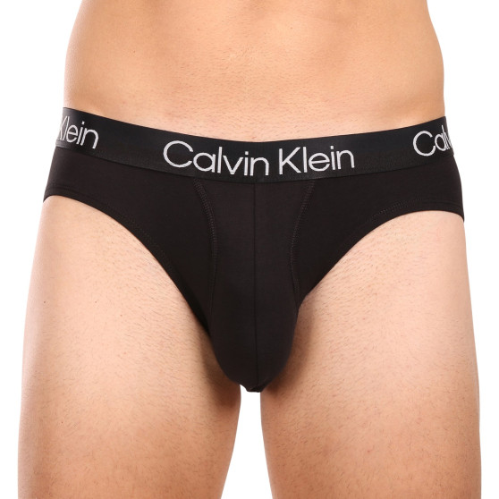 3PACK pánske slipy Calvin Klein čierne (NB2969A-7VI)