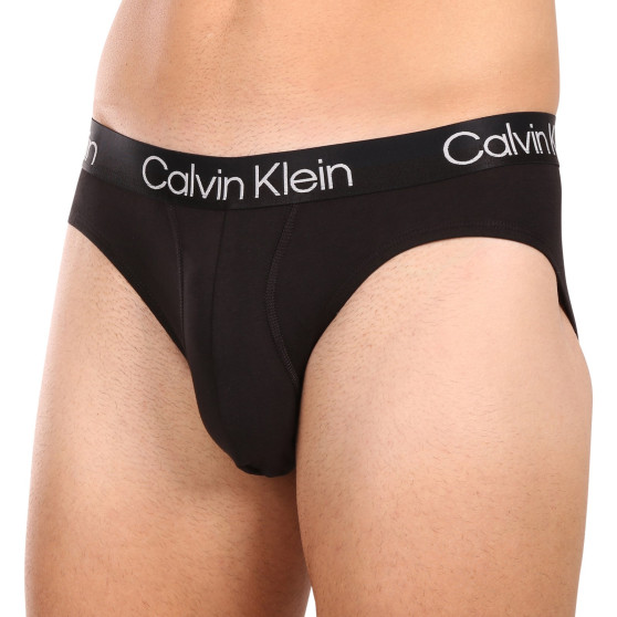 3PACK pánske slipy Calvin Klein čierne (NB2969A-7VI)